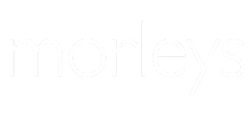 Morleys white logo