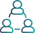 designed for growth and networking icon
