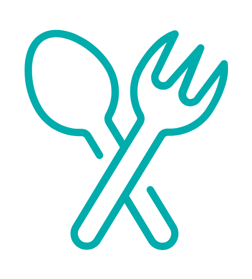 lunch knife and fork icon